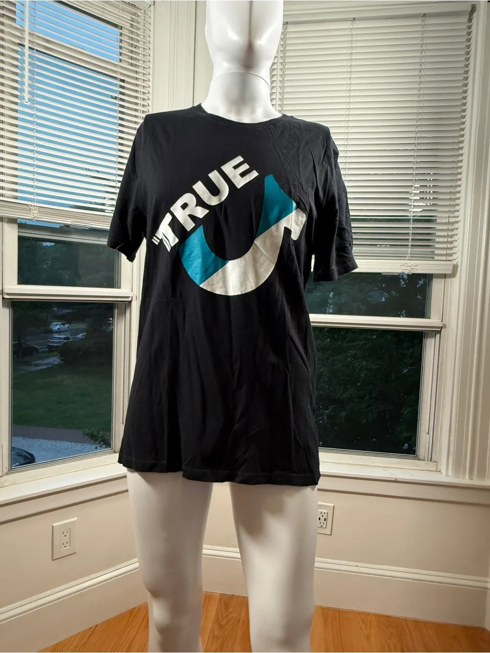 True Religion Black Logo Graphic T Shirt Men’s Medium Streetwear Tee